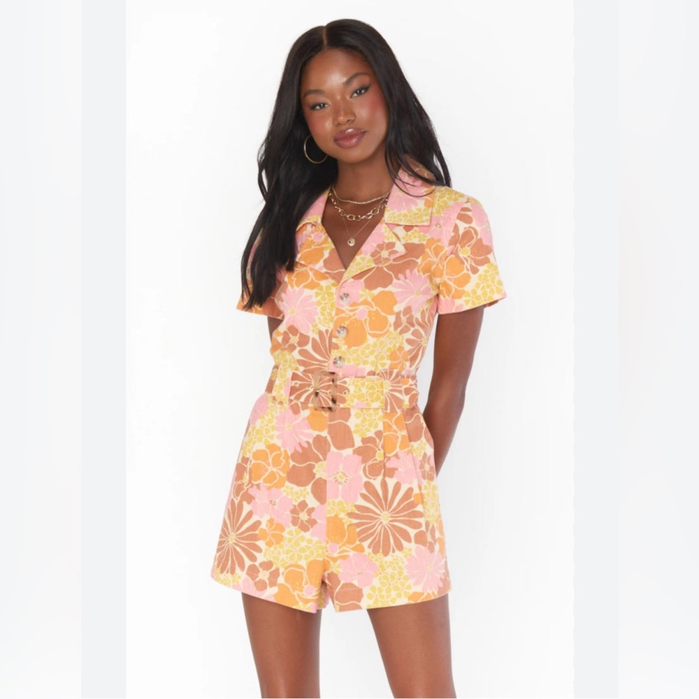 SOLD - Show Me Your Mumu Rhodes Romper Retro Garden - Size Small - NWOT